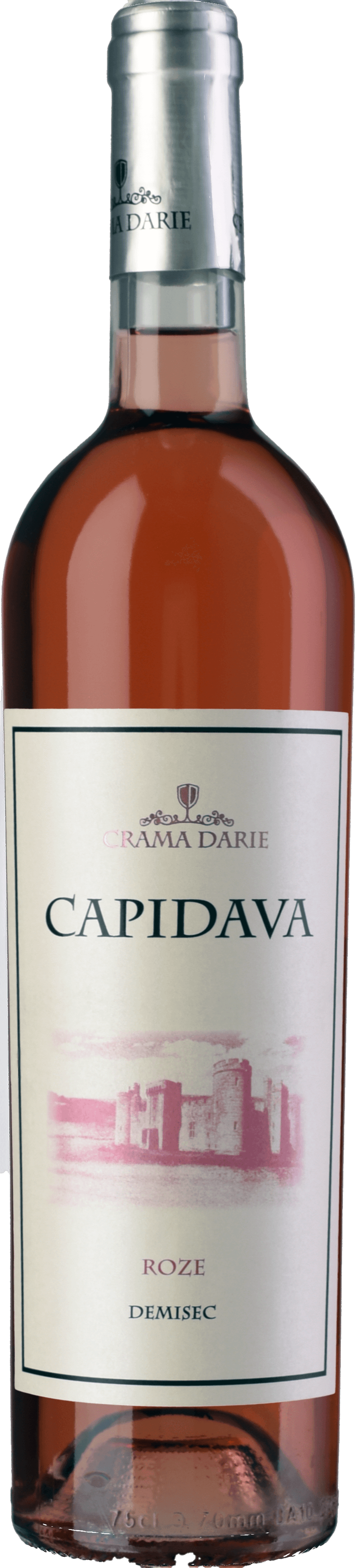 Sticlă de vin Capidava Roze 2024, Cabernet Sauvignon, Fetească Neagră, Syrah, 2024