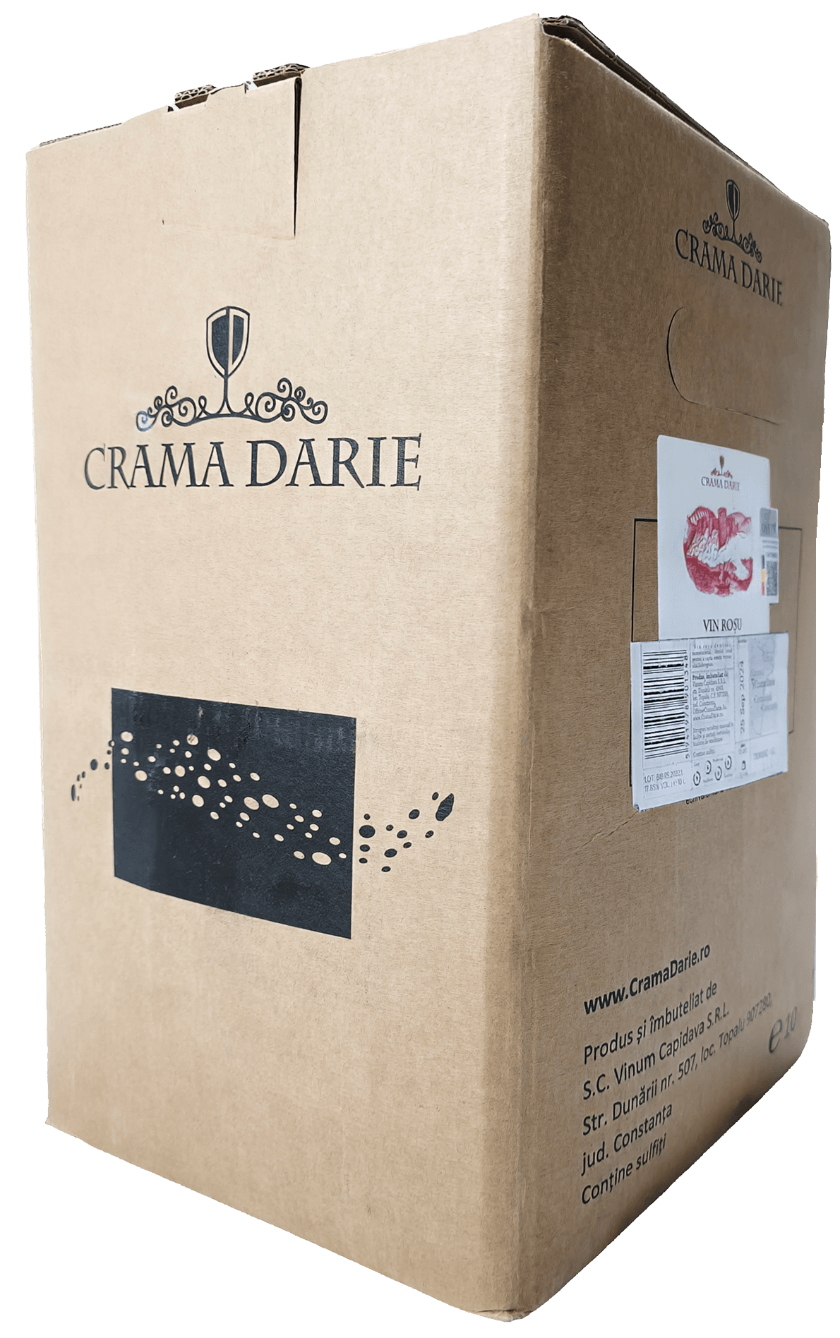 Sticlă de vin Crama Darie BIB Roze Demisec, Cabernet Sauvignon, Fetească Neagră, Merlot, Syrah, 2023